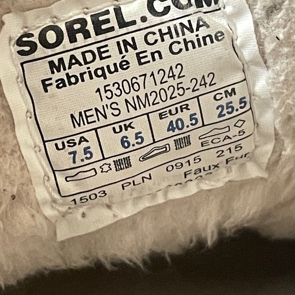 Sorel Men’s Dude Moc Tan Suede Slipper Size 7.5 - Picture 14 of 14